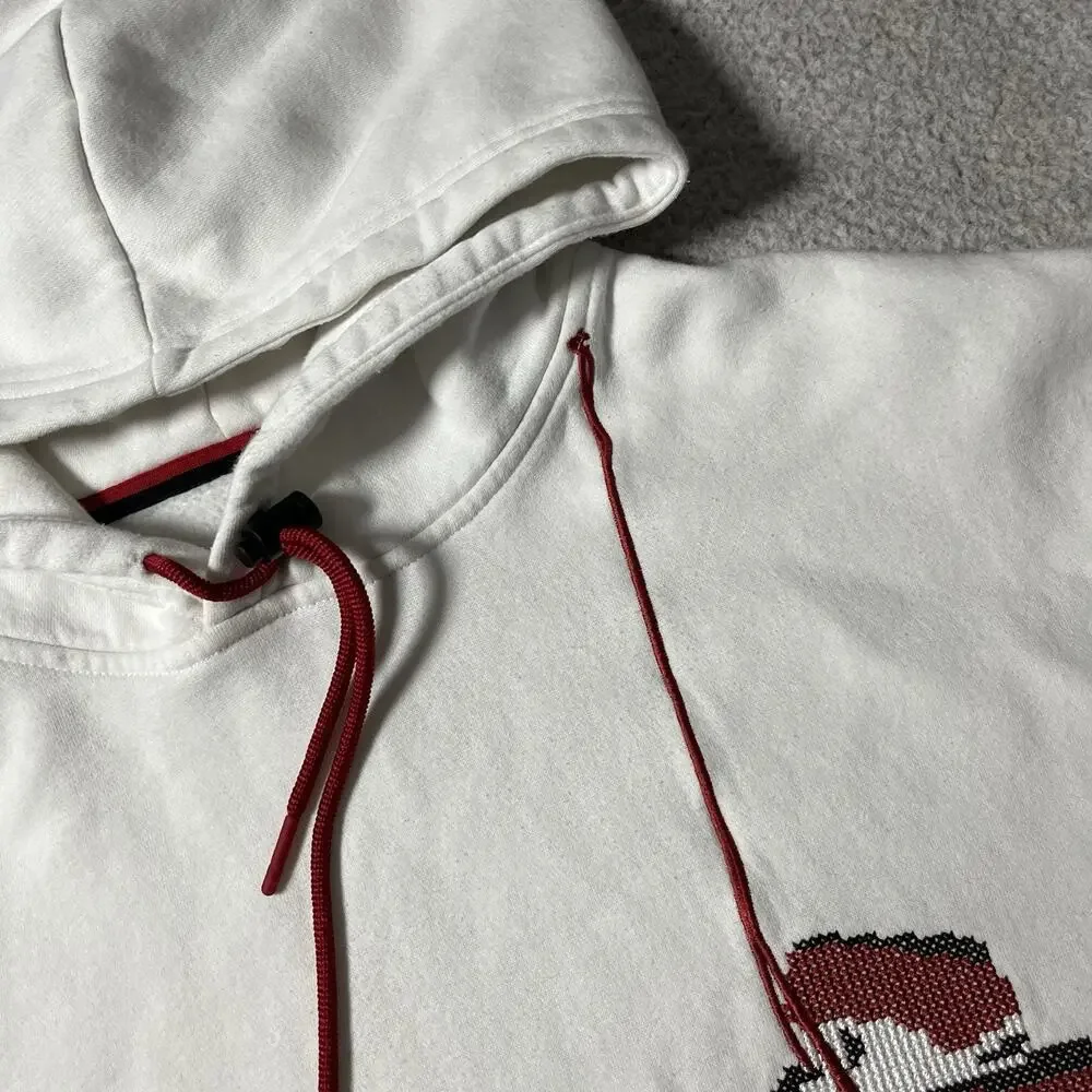 Air Jordan Hoodie Mens XL White Jumpman Holiday Sweatshirt Hanging Shoes Logo